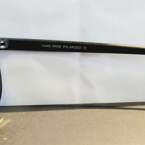 Unisex Sunglasses Polarized 100% UV Hand Made 59mm Black/ Black Lens 139mm main image 7